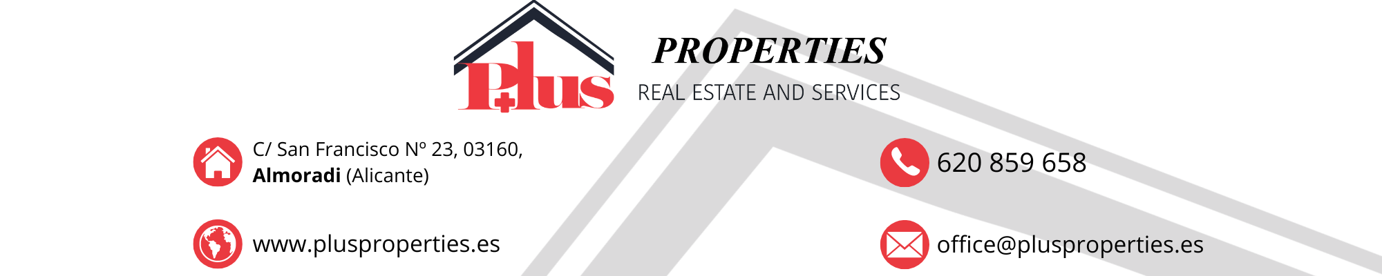 INMOBILIARIA PLUS PROPERTIES su agencia de confianza . PLUS PROPERTIES en 